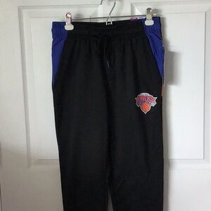 Black and Blue Knicks Joggers with Elastic Waistband NEW